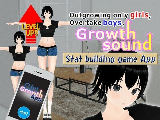 Outgrowing only girls， Overtake boys， Growth sound. Stat building game App Arc - 女子成長クラブ