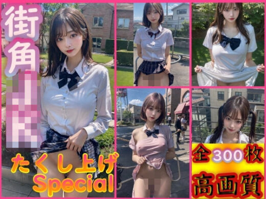 街角JKスカートたくし上げSpecial - AIart_ISUKO