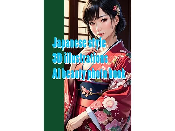Japanese style 3D illustrations AI beauty photo book - H_AI_F