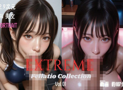2.9次元AI美女 PORTRAIT EXTREME Fellatio Collection VOL.01 AI SEX 動画集 - KEI diffusion
