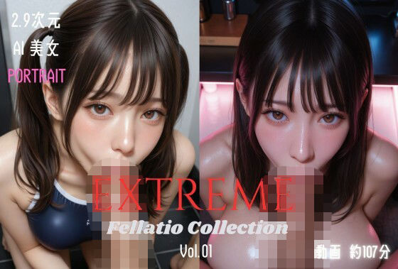 2.9次元AI美女 PORTRAIT EXTREME Fellatio Collection VOL.01 AI SEX 動画集 - KEI diffusion